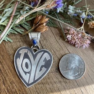 Vintage Jewelry - All you need is LOVE ๐ sterling silver pendant Vintage Jewelry - All you need is LOVE ๐ sterling silver pendant